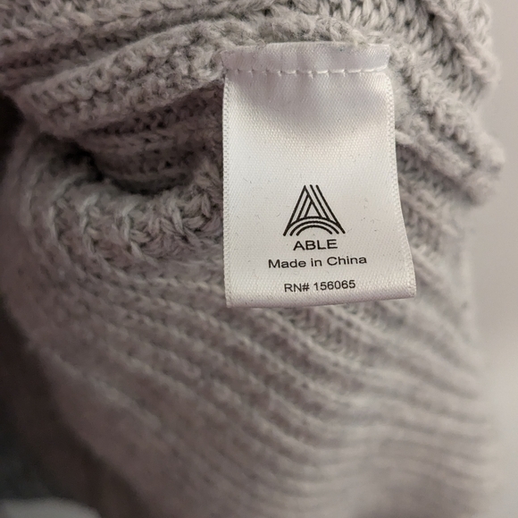 ABLE Ingrid Sweater Vest XS Heather Grey - Picture 8 of 11